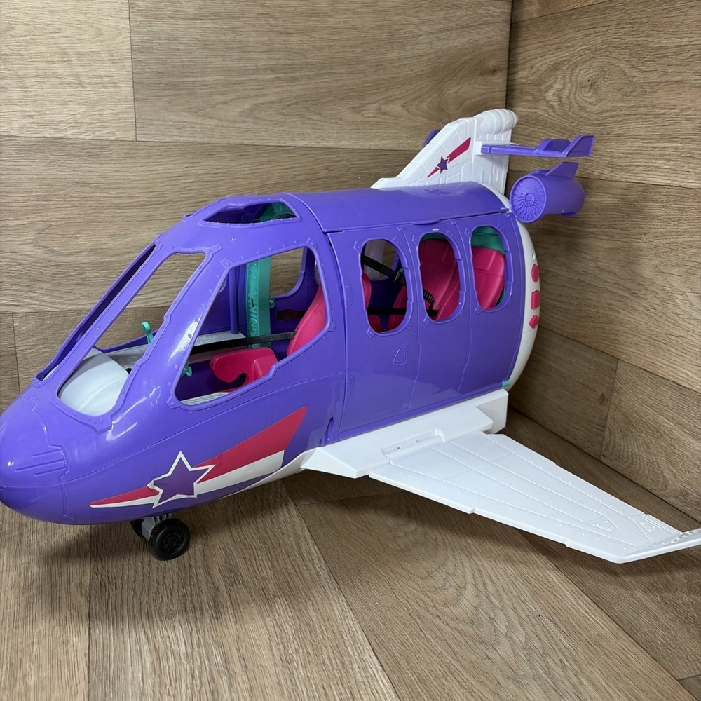 Kid Connection Jet Plane Airplane Barbie Purple Pink Sounds Moves.  Plane Only